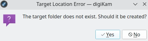 Export to Local Storage Path Prompt Dialog